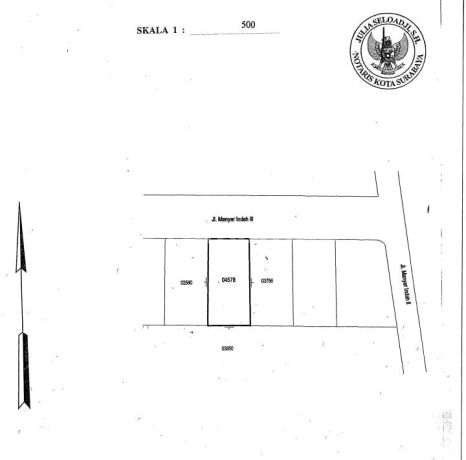 Tanah Manyar Indah Surabaya Murah Jual Cepat
