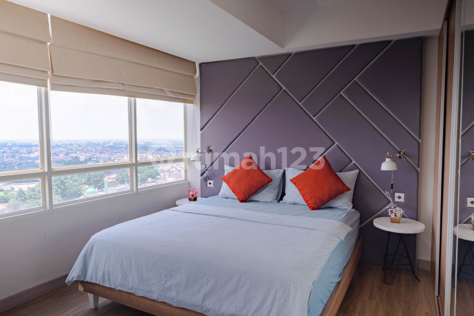 Disewakan Apartment 2 BR Corner Skandinavia Full Furnished Dekat Bandara dan Stasiun Kereta