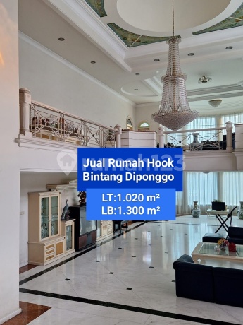 Dijual Rumah Hook Mewah dan Prestisius di Bintang Diponggo (H Y)