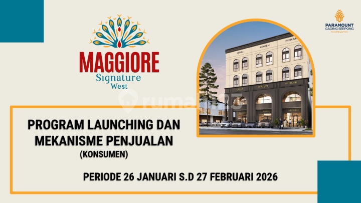 Ruko Kawasan Maggiore Commersial Paramount Serpong Ruko Kawasan Maggiore Commersial Paramount Serpong