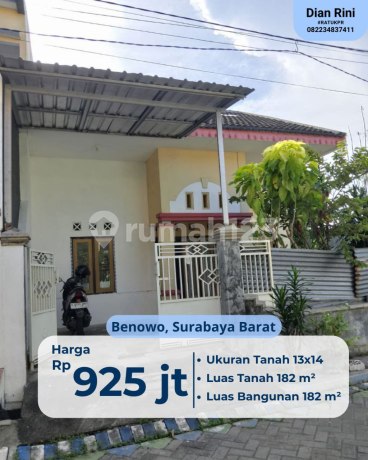 Rumah di Griya Benowo POJOK SHM MURAH NEGO siap huni 