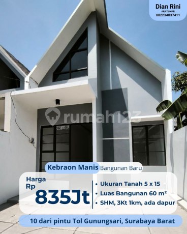 Rumah Bagus SHM di Kebraon Dekat Grand Harvest Surabaya Rumah Bagus SHM di Kebraon Dekat Grand Harvest Surabaya