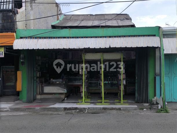 Crowded Shop House by the Side of Pondok Ungu Permai Main Road, Bekasi
