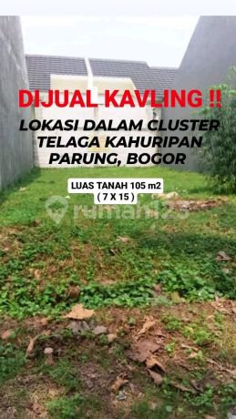 Dijual Tanah Kavling Siap Bangun Di Telaga Kahuripan Parung Bogor