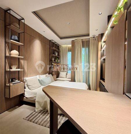Dekat Plaza Oleos, Fasilitas Terrace Park, Amphitheater, Koi Pond, Mirror Pond, Swimming Pool, BBQ Area, Gym, Business Lounge, Dijual Studio Antasari Place Cilandak Jakarta Selatan