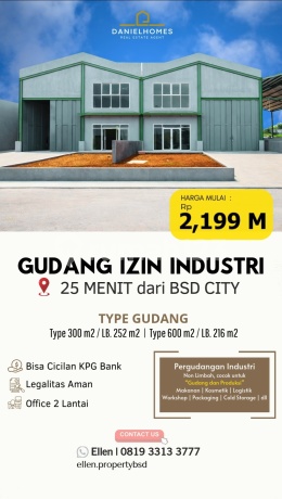 Gudang Industri Sigma Kartika Gunung Sindur Serpong Aman Bebas Banjir Bebas Pungli