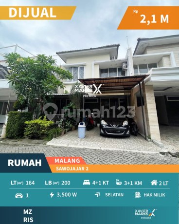 Rumah Dekat Exit Tol di Sawojajar 2 Malang Siap Huni