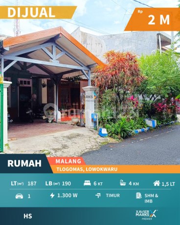 For Sale Classic House in Tata Surya Area, Tlogomas Malang, Near Campus