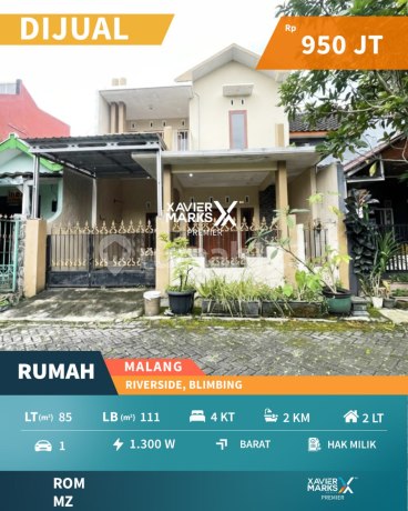 For Sale Ready-to-Occupy House Near Toll Road in Riverside Blimbing Malang
