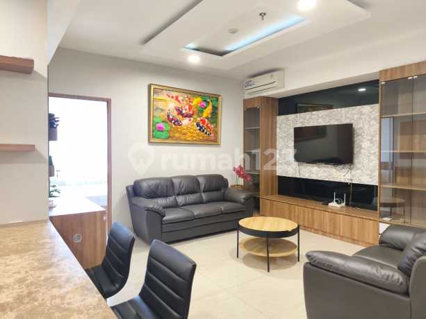 For Sale Fast Good Price, 2 Large Bedroom New Furnished Apartment in Skandinavia Tangcity Tangerang