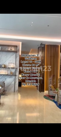 Apartemen 31 Sudirman Lantai 10 - SHM Ukuran 80 M² 2 Kamar Tidur +1 Kamar Art Kamar Mandi 2 View ke Monumen Mandala Apartemen 31 Sudirman Lantai 10 - SHM Ukuran 80 M² 2 Kamar Tidur +1 Kamar Art Kamar Mandi 2 View ke Monumen Mandala