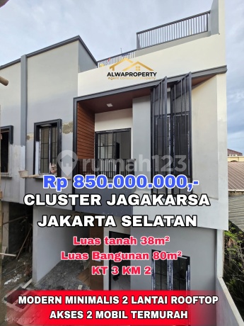 Rumah Baru Murah 3 Lantai Jagakarsa