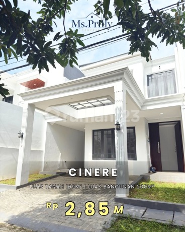 Dijual Rumah Baru Dalam Kompleks Graha Cinere Dekat Akses Toll