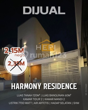 Rumah Bagus di Harmony Residence Jangli Semarang 2 Menit ke Undip