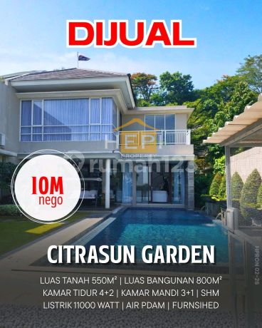Luxurious House in Citrasun Garden Bukit Sari Semarang with Swimming Pool