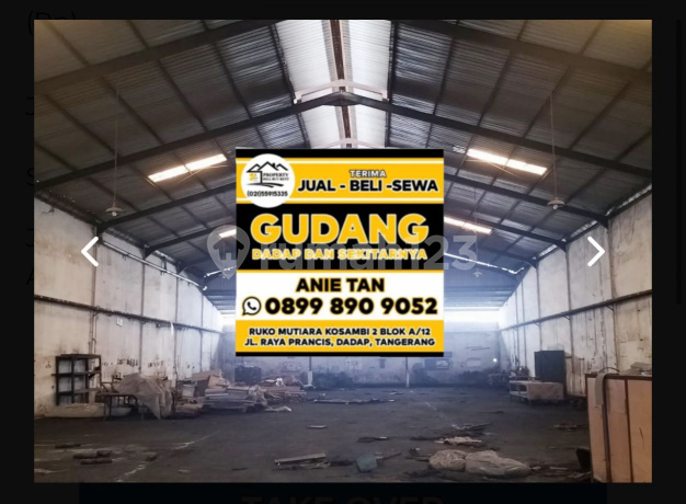 Gudang Pantai Indah Dadap Jumbo Cocok untuk Produksi Gudang Pantai Indah Dadap Jumbo Cocok untuk Produksi