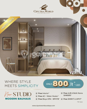 NEW STUDIO AT THE VERTU APARTMENT BY CIPUTRA