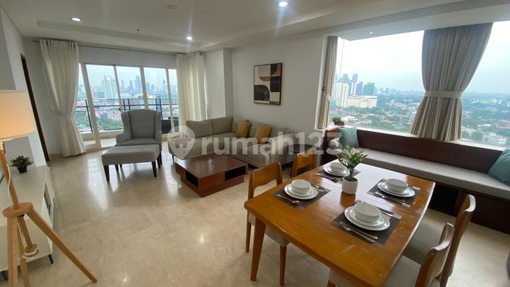 Best Deal Apartemen Cantik Siap Huni Dekat Area Perkantoran Senayan Sudirman Pondok Indah 3+1bed