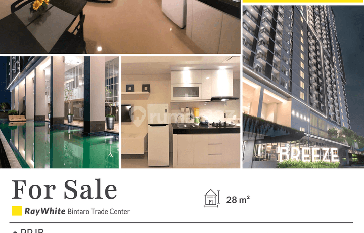 Jual Apartemen The Breeze Bintaro Full Furnished Harga Murah