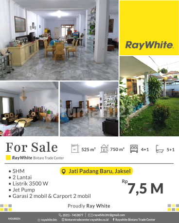 Rumah Luas 2 Lantai di Jati Padang Baru Jaksel, Lokasi Strategis Rumah Luas 2 Lantai di Jati Padang Baru Jaksel, Lokasi Strategis