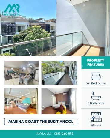 Rumah di Marina Coast The Bukit Ancol Hadap Utara Rumah di Marina Coast The Bukit Ancol Hadap Utara