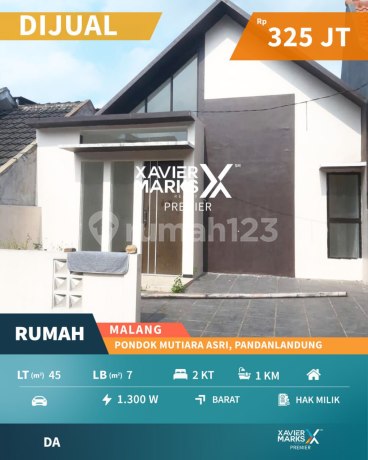 g057 Harga Murah Rumah Minimalis Pondok Mutiara Asri Pandanlandung Malang