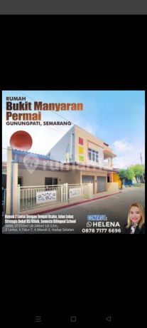 Rumah tengah kota Semarang dekat kampus Unnes dekat jl raya Manyaran-gunungpati dijual di Bukit manyaran permai gunung pati Semarang barat