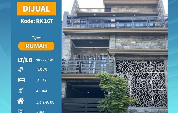 Rumah Minimalis Modern 2,5 Lt SHM Di Griya Benowo Indah Rk 167