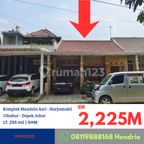 Hfn0220 House Still Occupied in Mandala Asri Complex, Near LRT Harjamukti Cibubur Depok West Java
