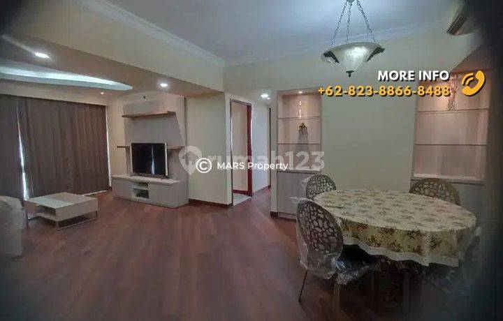 FOR SALE APARTEMEN KONDOMINIUM TAMAN ANGGREK 2+1 BEDROOM FURNISHED 
