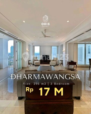 The Residence Dharmawangsa Tower 1 Semi Furnished 3 Bedroom 