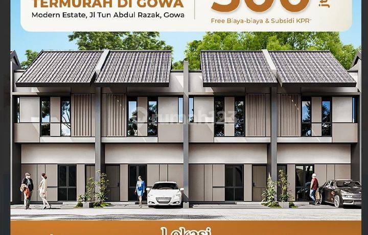 Dijual Rumah 2lt Free Furniture di jl. Tun Abdul Razak,Perumahan Modern Estate, Makassar , Panakkukang