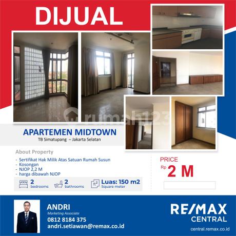 DIJUAL APARTEMEN MIDTOWN didaerah TB Simatupang Jakarta selatan dibawah NJOP DIJUAL APARTEMEN MIDTOWN didaerah TB Simatupang Jakarta selatan dibawah NJOP
