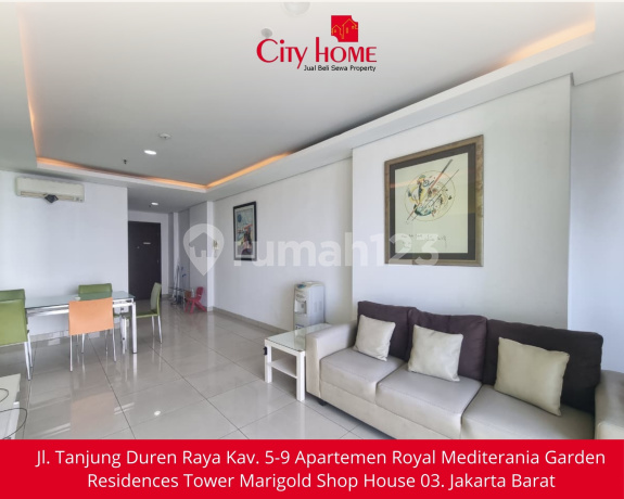 Sewa Apartemen Furnished di Central Park - Type 2 Bedroom