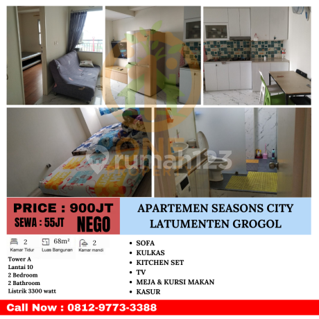 Dijual Apartemen Seasons City, Latumenten, Grogol - Jakarta Barat Dijual Apartemen Seasons City, Latumenten, Grogol - Jakarta Barat