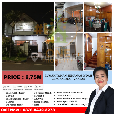 Dijual Rumah Taman Semanan Indah, Cengkareng - Jakarta Barat Dijual Rumah Taman Semanan Indah, Cengkareng - Jakarta Barat