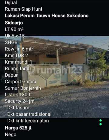 Rumah Siap Huni Jual Murah Sukodono Town House Rumah Siap Huni Jual Murah Sukodono Town House