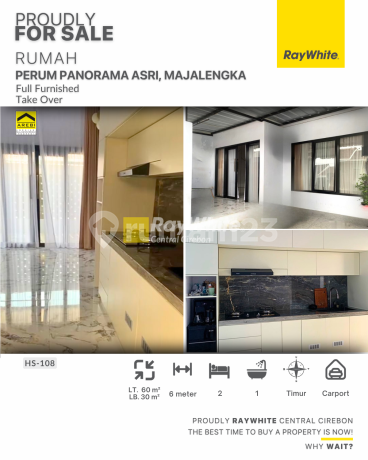 Jual Rumah Take Over Full Furnished di Perum Panorama Asri Majalengka