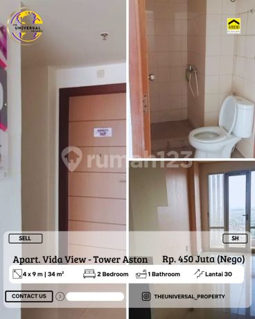 Dijual Apartment 2Br Vida View Apartment LT 30 Siap Huni Dijual Apartment 2Br Vida View Apartment LT 30 Siap Huni