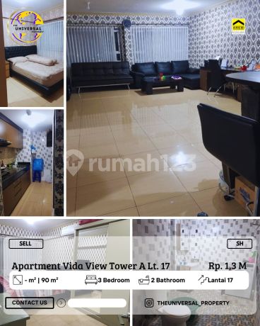 Dijual Apartment Vida View Siap Huni 3Br Lantai 17 Strategis Nego Dijual Apartment Vida View Siap Huni 3Br Lantai 17 Strategis Nego