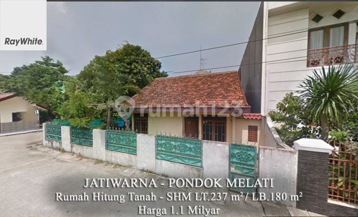 FOR SALE Murah Rumah Hitung Tanah Di Kompek Huma Akasia Jatiwarna Pondok Melati Bekasi