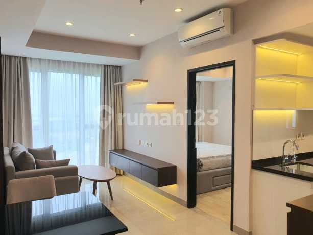 Ready-to-Occupy Japanese Luxury 1-Bedroom Apartment, Furnished, Excellent Corner Position with 2 Views, Near Aeon, Prasetya Mulya Toll Road.