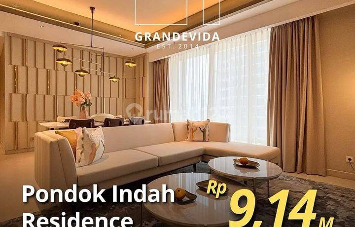 Pondok Indah Apartemen Pondok Indah Residence Tower Amala, Brand New 3BR, Semi Furnished