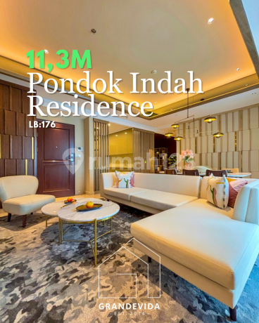 Pondok Indah For Sale Apartemen Pondok Indah Residence Tower Amala, Brand New 3Br, Semi Furnished.