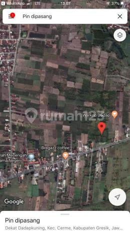 Cheap Sale of SHM Land on Gresik Raya Dadap, Facing Grwsik Kota Mas Housing