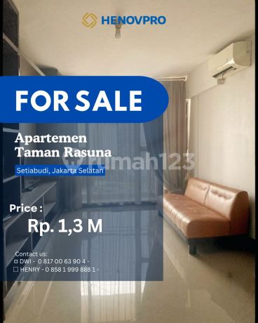 Jual Cepat Dibawah NJOP Taman Rasuna Unit 3+1Br Best City View