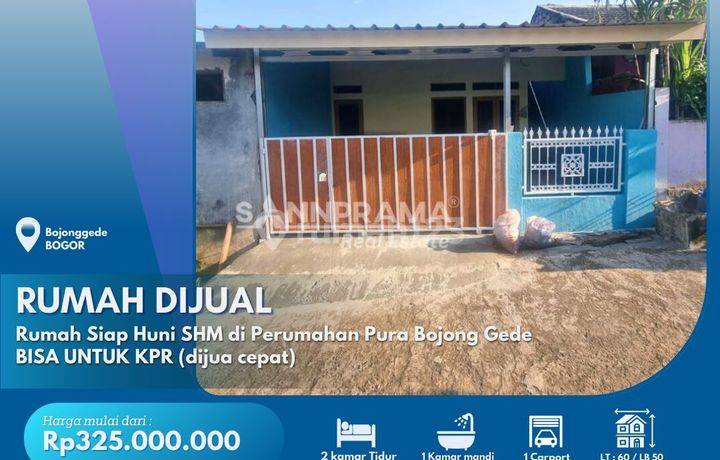 Rumah Dijual Cepat Murah Di Perumahan Pura Bojong Gede