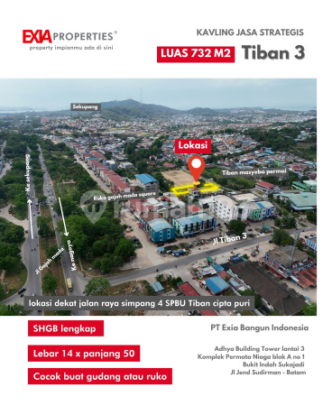 Tanah Komersial.732 M2 Tiban 3 Akses Mudah Harga Bawah Pasaran Tanah Komersial.732 M2 Tiban 3 Akses Mudah Harga Bawah Pasaran