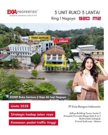 3 Unit Ruko 3 Lantai Ring 1 Nagoya Depan Sekolah International