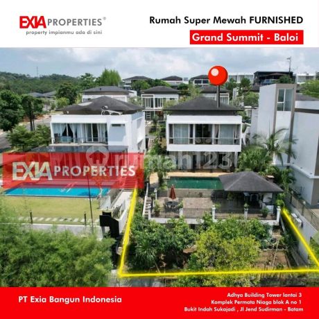 Rumah Mewah 2 Lantai Dengan Kolam Grand Summit Furnished 